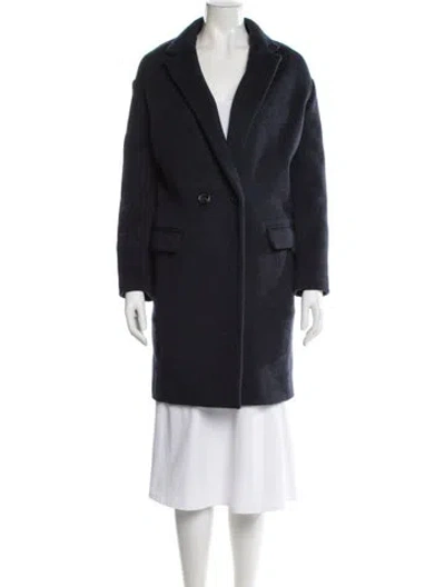 Pre-owned Isabel Marant Virgin Wool Coat In Blue