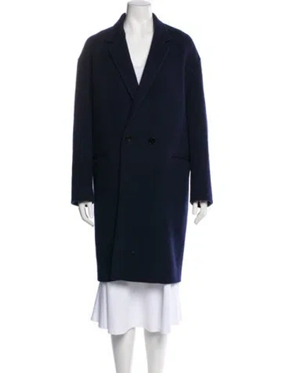 Pre-owned Isabel Marant Virgin Wool Coat In Blue