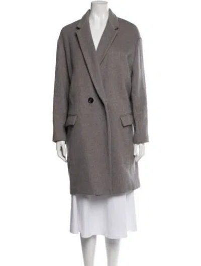 Pre-owned Isabel Marant Virgin Wool Coat In Gray