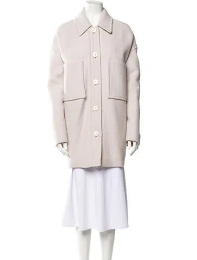Pre-owned Isabel Marant Virgin Wool Coat In Neutral