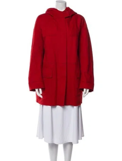 Pre-owned Isabel Marant Virgin Wool Coat In Red