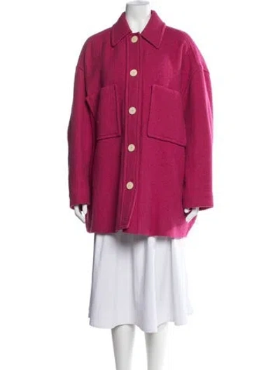 Pre-owned Isabel Marant Virgin Wool Coat In Red