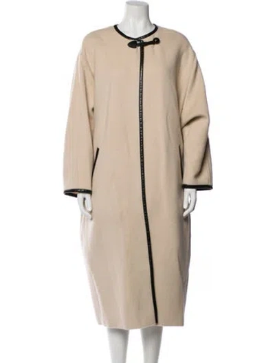 Pre-owned Isabel Marant Virgin Wool Coat W/ Tags In Neutral