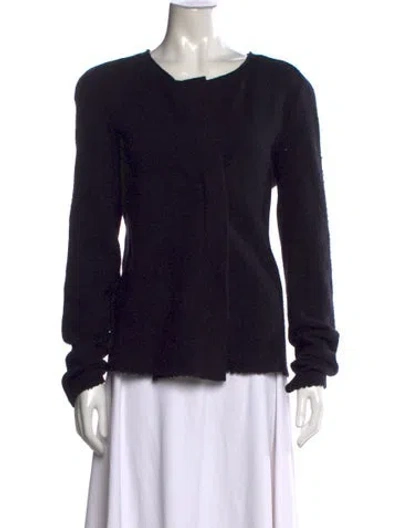 Pre-owned Isabel Marant Virgin Wool Crew Neck Sweater In Black