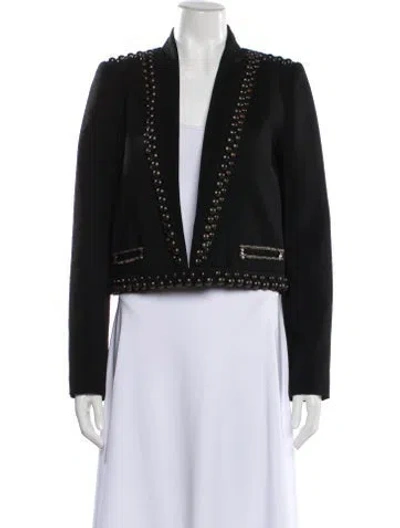 Pre-owned Isabel Marant Virgin Wool Evening Jacket In Black