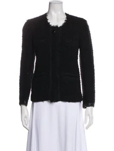 Pre-owned Isabel Marant Virgin Wool Evening Jacket In Black