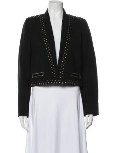 Pre-owned Isabel Marant Virgin Wool Evening Jacket In Black