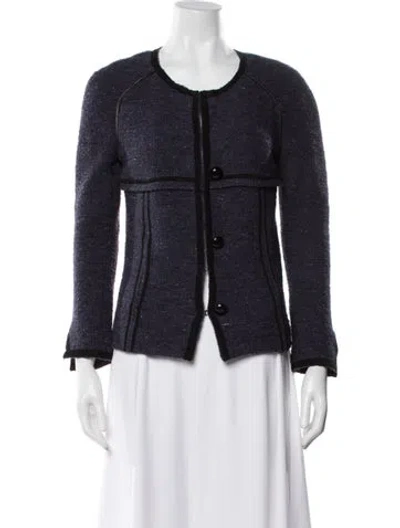 Pre-owned Isabel Marant Virgin Wool Evening Jacket In Blue