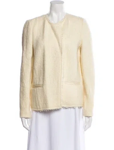 Pre-owned Isabel Marant Virgin Wool Evening Jacket In White