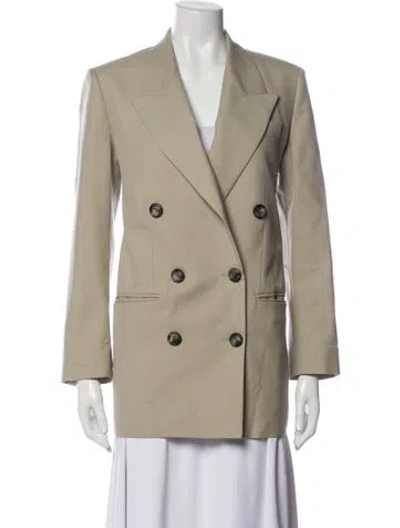 Pre-owned Isabel Marant Virgin Wool Fur Jacket In Neutral