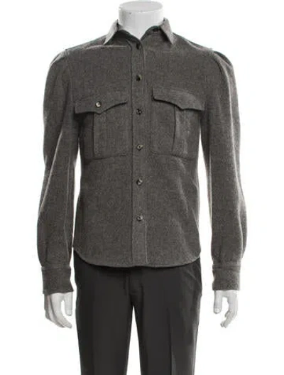 Pre-owned Isabel Marant Virgin Wool Jacket In Grey