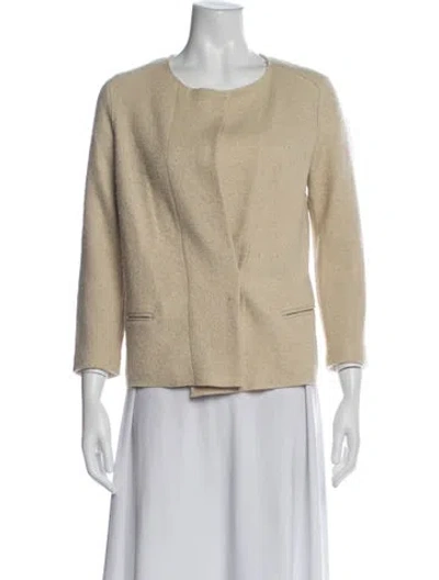 Pre-owned Isabel Marant Virgin Wool Jacket In Neutral