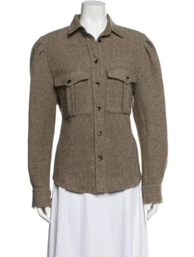 Pre-owned Isabel Marant Virgin Wool Jacket In Neutral