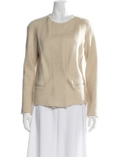 Pre-owned Isabel Marant Virgin Wool Jacket In Yellow