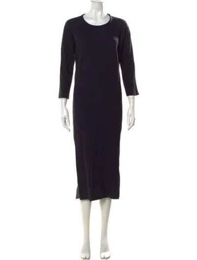 Pre-owned Isabel Marant Virgin Wool Midi Length Dress In Blue