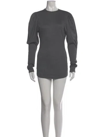 Pre-owned Isabel Marant Virgin Wool Mini Dress In Gray