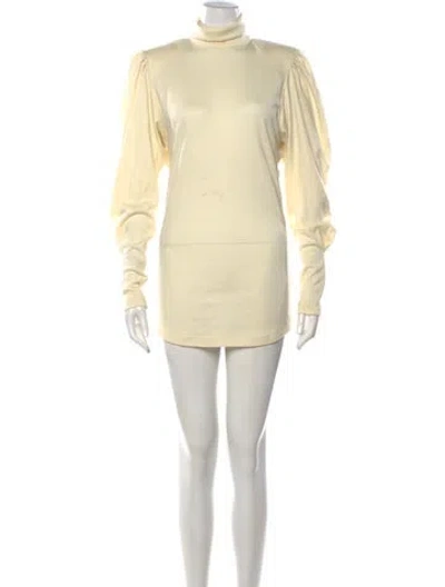 Pre-owned Isabel Marant Virgin Wool Mini Dress In Neutrals