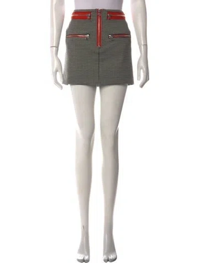 Pre-owned Isabel Marant Virgin Wool Mini Skirt In Black