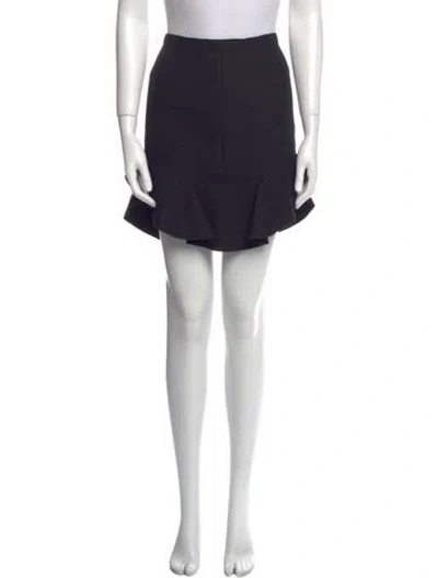 Pre-owned Isabel Marant Virgin Wool Mini Skirt In Gray