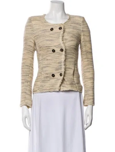 Pre-owned Isabel Marant Virgin Wool Patterned Jacket In Neutral