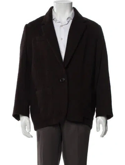 Pre-owned Isabel Marant Virgin Wool Peacoat In Brown