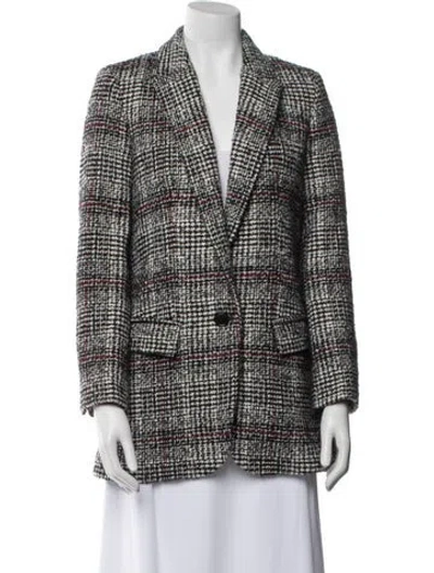 Pre-owned Isabel Marant Virgin Wool Plaid Print Blazer In Multi