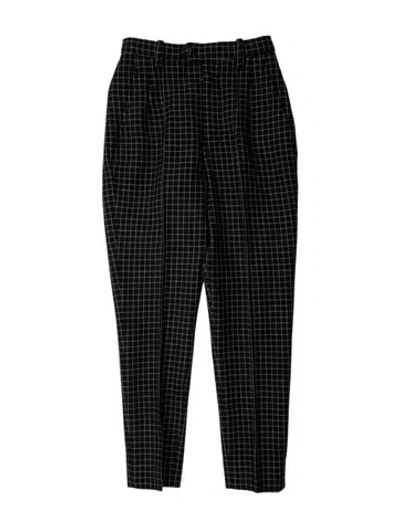 Pre-owned Isabel Marant Virgin Wool Skinny Leg Pants In Black