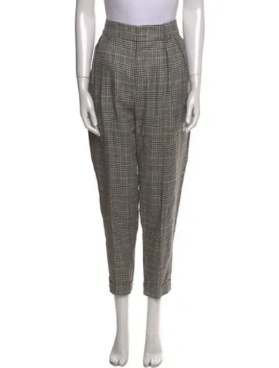 Pre-owned Isabel Marant Virgin Wool Skinny Leg Pants In Black