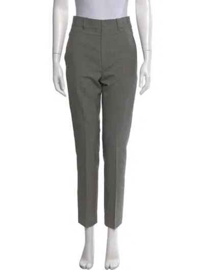Pre-owned Isabel Marant Virgin Wool Straight Leg Pants W/ Tags In Gray