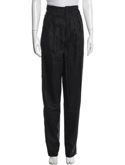 Pre-owned Isabel Marant Virgin Wool Straight Leg Pants W/ Tags In Grey