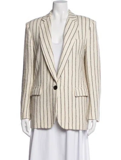 Pre-owned Isabel Marant Virgin Wool Striped Blazer In Neutrals