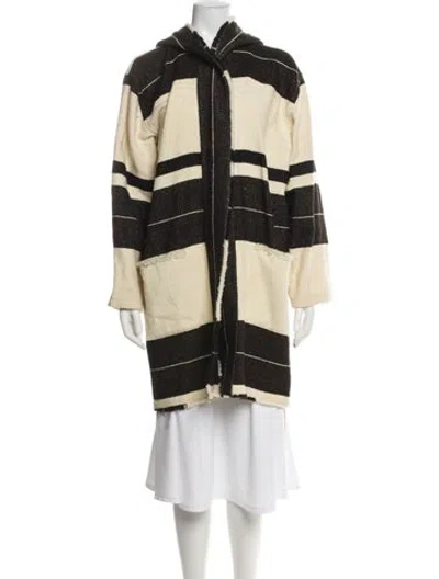 Pre-owned Isabel Marant Virgin Wool Striped Coat