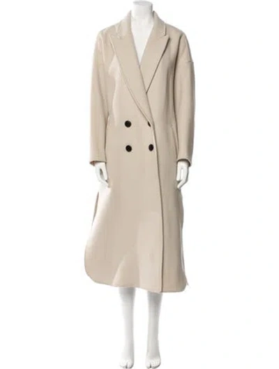 Pre-owned Isabel Marant Virgin Wool Trench Coat In Neutral