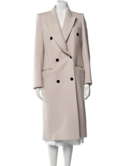Pre-owned Isabel Marant Virgin Wool Trench Coat In Neutral