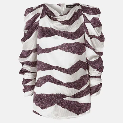 Pre-owned Isabel Marant Viscose 3 Quarter Sleeves Top 40 In Multicolor