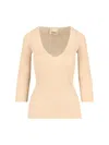 Isabel Marant Viscose Blend Sweater In Neutral