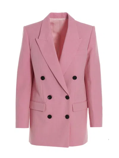 Isabel Marant Women Nevim Double-breasted Jacket In Pink