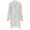 Isabel Marant Viscose Cotton Blend Stripe Tunic Dress In Beige