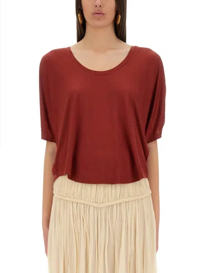 Isabel Marant Viscose Emmanuela T-shirt In Red
