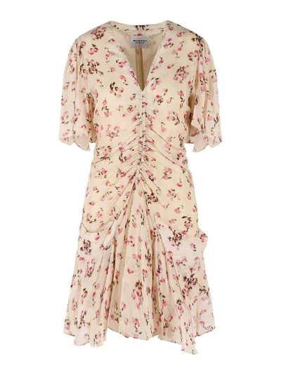 Isabel Marant Vivienne Beige Viscose Dress In Neutral