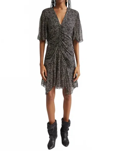 Isabel Marant Vivienne Dress In Black/ Ecru