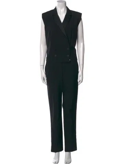 Pre-owned Isabel Marant V-neck Jumpsuit In Black