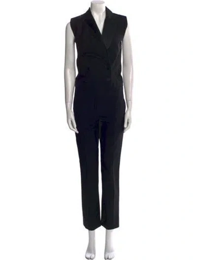 Pre-owned Isabel Marant V-neck Jumpsuit In Black