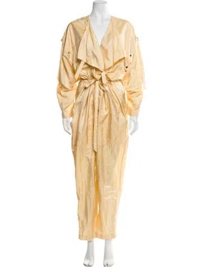 Pre-owned Isabel Marant V-neck Jumpsuit In Neutral