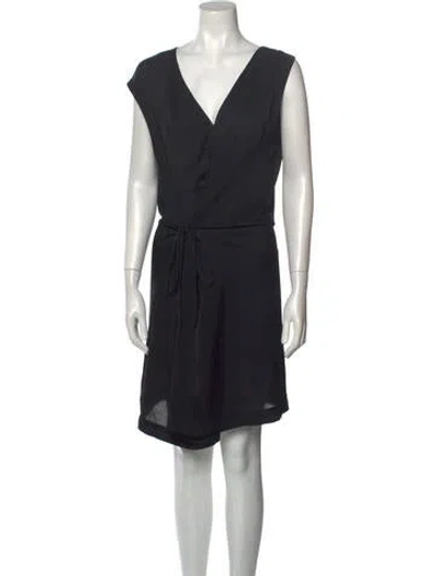 Pre-owned Isabel Marant V-neck Knee-length Dress In Black