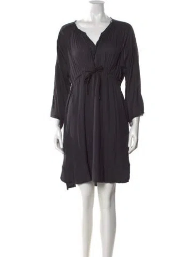 Pre-owned Isabel Marant V-neck Knee-length Dress In Blue