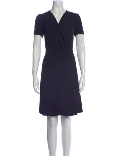 Pre-owned Isabel Marant V-neck Mini Dress In Black