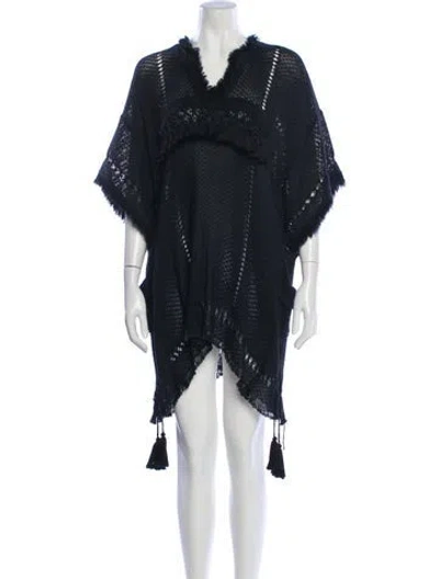 Pre-owned Isabel Marant V-neck Mini Dress In Blue