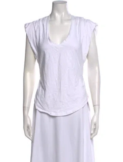 Pre-owned Isabel Marant V-neck Sleeveless T-shirt In Neutral