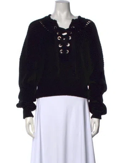 Pre-owned Isabel Marant V-neck Sweater In Black